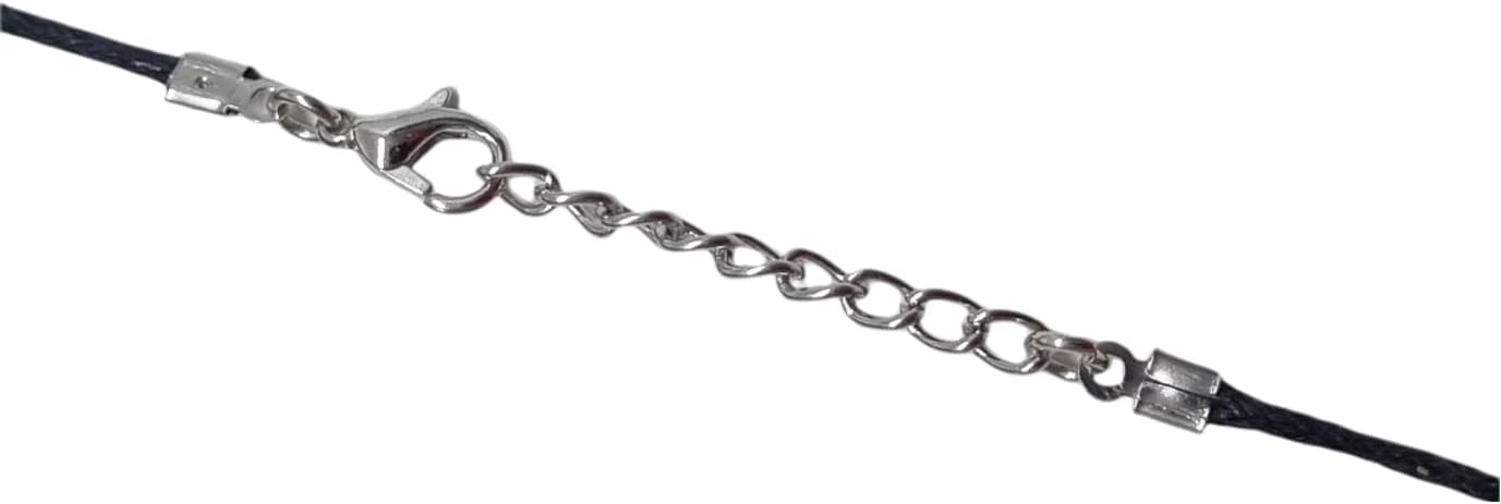 MYSTIC JEWELS - Hand of Fatima Pendant (Hamsa) Good Luck Evil Eye Women Men Gift, 45 cm, Alpaca, Synthetic cord, Not Applicable - Image 6