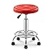 Produktbild Crazy stool Zhou-WD Barhocker, Schönheit Stuhl mit Rollen Leicht zu montieren PU-Leder Hocker Friseurgeschäfte Restaurant Store Cashier Stuhl Stühle & Hocker (Color : Red, Size : 33 * 42-52CM)