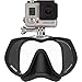 XS Foto Frameless Diving Mask for GoPro (Black Silicone) - New - Real Frameless - Built-in Stainless Steel Camera Mount - Includes Neoprene Strap & Mounting Screw - GoMask - un[Framed]