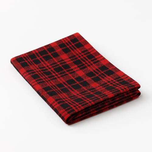 Image of 100% Cotton Hand Towels - Soft • Absorbent • Quick Dry - Everyday Use100% Pure Cotton Towel (Good TIME RED, 18 X 24)