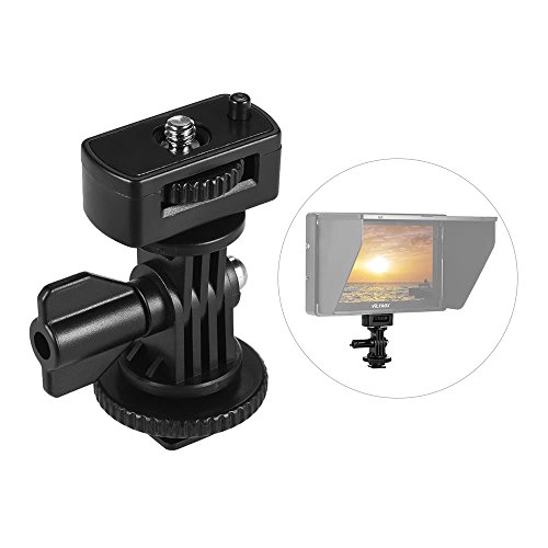 SHOPEE-Adjustable-Angle-Pole-Swivel-Hot-Shoe-Mount-14-Screw-Hot-Shoe-Mount-Adapter-for-Mounting-Video-Camcorder-Monitors-Pack-of-1