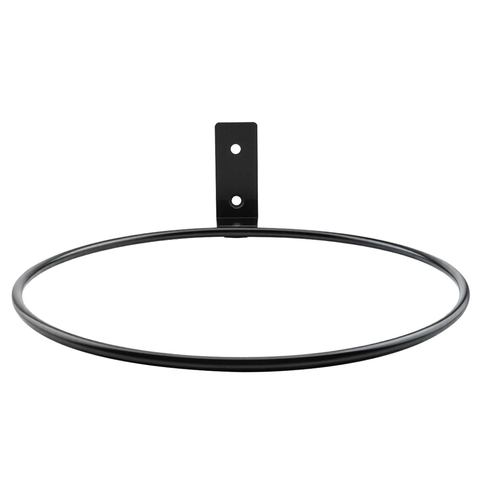 8 Soportes para Macetas de Pared de Metal 20 cm Negro - Anillos para Plantas con Tornillos Incluidos - Jardín Balcón Terraza Interior Exterior
