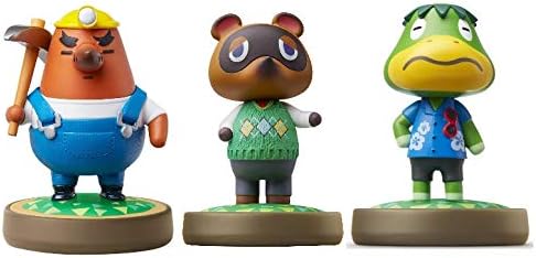 Mr. Resetti - Tom Nook - Kapp'n - Amiibo (Animal Crossing Series) for Nintendo Switch - WiiU, 3DS 3 Pack (Bulk Packaging)