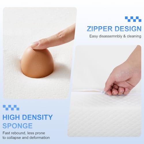 Image of FDW | 8 Inch King Mattress | Medium Firm | Gel Memory Foam Mattress | White | Bed in a Box, CertiPUR-US Certified | Pressure Relief, Cooling Ventilated Foam | Washable Removable Cover