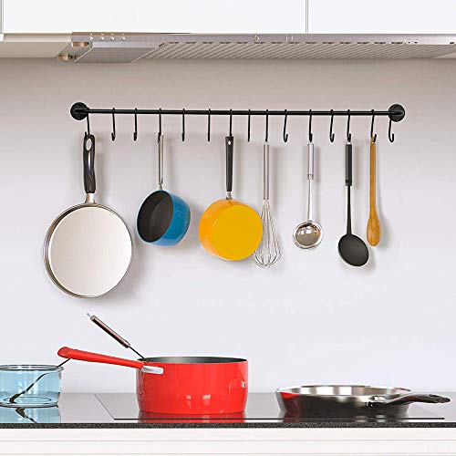Yourgift YOURGIFT-HOOK 10 Pack Heavy Duty S Hooks Black S Shaped Hooks Hanging Hangers Hooks thumb #3