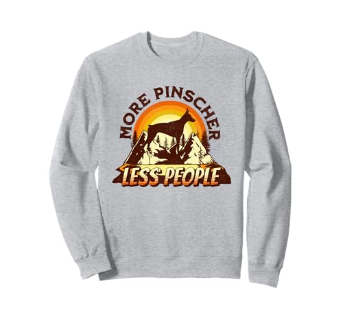 Más Doberman Pinscher Menos gente Divertido Senderismo Camping Sudadera
