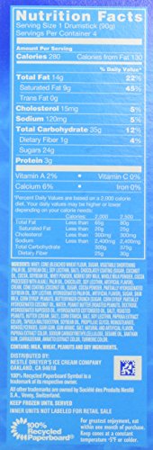 Drumstick, Butterfinger Ice Cream Cones, 4 Count (Frozen)