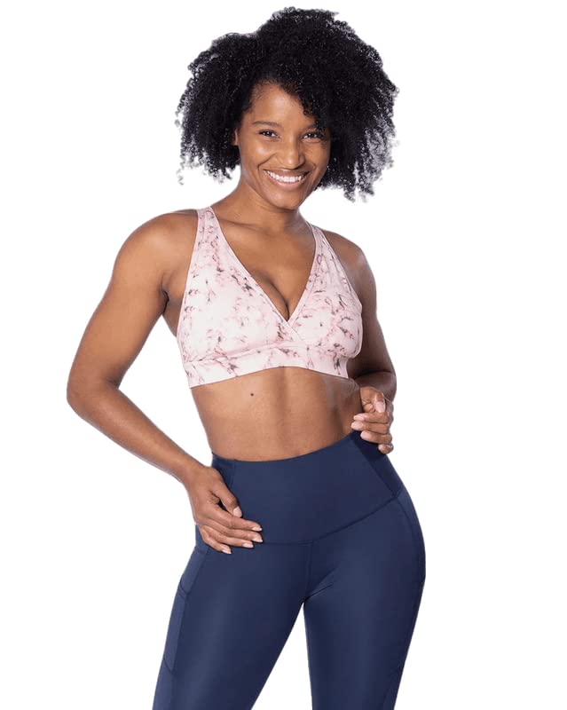 Image of Handful The FaV Bra, Medium Support Sports Bra, Pockets, Removable Pads, Deep Plunge Neck Line