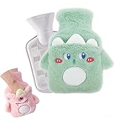 Wärmflasche Kinder,Süßes Monster Wärmflasche mit Handwärmerbezug,Wärmflasche mit Bezug Flauschig,...