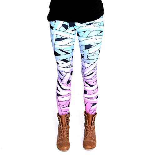 cosey - Printed Colorful Halloween Leggings (one Size) - Mummy Design cosey - Printed Colorful Halloween Leggings (one Size) - Mummy Design