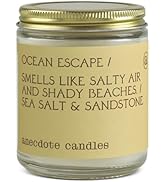 Anecdote Candles 'Ocean Escape' Coconut Soy Wax Candle | Premium Hand Poured & Long Burning | Sce...