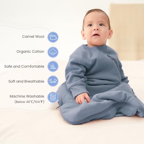 Image of Unisex Sleeping Bag for Babies and Toddlers 3.5 Tog Sleep Sack, Baby Sleep Sack, One piece with sleeves, Gifts for Baby