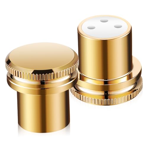 Tapas protectoras de cobre dorado para conectores XLR hembra en amplificadores
