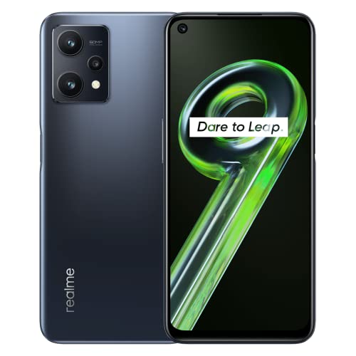 realme 9 5G - 4+128GB スマートフォン、Snapdragon 695 5G プロセッサ、120Hz 超流動ディスプレイ、50MP AI トリプルカメラ、5000mAh 大容量バッテリー、Meteor Black、3 年保証