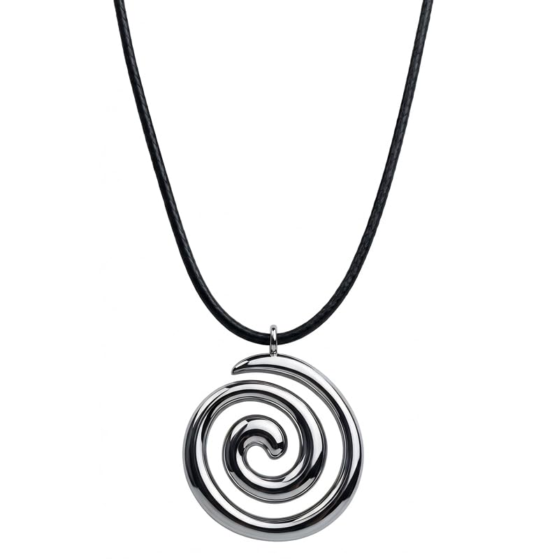 MJFSGYO Y2K Swirl Necklace for Women Cute Fairy Emo Spiral Pendant Necklace Grunge Accessories Alt Jewelry Gift for Women