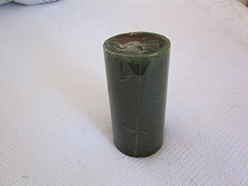 None Pillar Candle, Dark Green Bayberry, 3 inch Diameter X 6 inches Tall