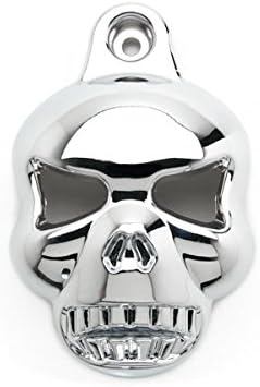 Krator NP001 Chrome Skull Horn for Stock Cowbell Horns Cover (Harley Davidson Motorcycle 1992-2013) Cover