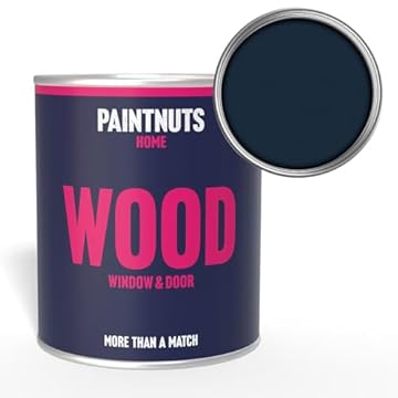 PaintNuts Wood Window & Door Paint - RAL-5011 - STEEL BLUE Satin 500ml Tin
