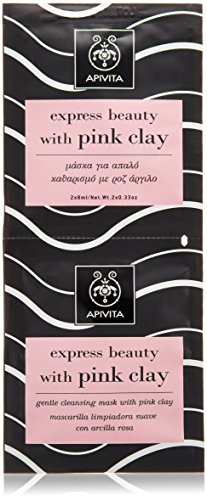 Apivita Face mask with pink clay, gentle cleansing