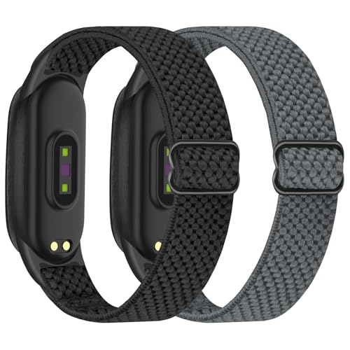 BTTNG Correa elástica compatible con Xiaomi Band 7/Xiaomi Band 6/Xiaomi Band 5/Xiaomi Band 4/3 pulsera hombres mujeres, pulseras elásticas ajustables de nylon deportivo de repuesto para
