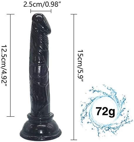 Lovetoi 5.9 in Small Size Stráp on Toy with Suction Base Beginner Trainer Set Flexiable Removeable (Color : Black)