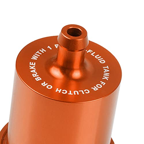 YIEBA CNC Aluminium Bremsölbehälter vorne oder hinten für FZ01 FZ03 FZ07 FZ09 FZ10 YZF R1 R3 R6 R25 R15 R125 für Z250 Z650 Z750 / R/RR Z800 Z900 Z1000 / sx Orange