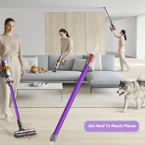 Image of Replacement Wand Tube for Dyson Stick V15 V11 V10 V8 V7 Vacuum Parts, Extension Vacuum Replacement Parts, 28.7 In (Purple)