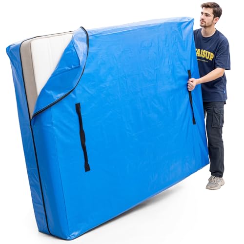 TAILI Bolsa para Transportar colchones y Almacenamiento, Funda de colchón Resistente con Asas reforzadas, Funda de Almacenamiento Esencial(Reina)