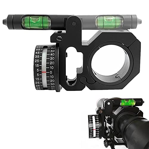 FIRECLUB Angle Degree Indicator with Buble Level Precision Scope Angle Cosine fit 25.4mm and 30mm Left Side Mounted