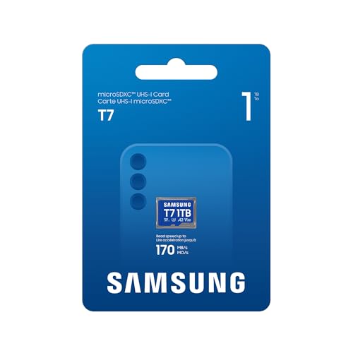 Samsung T7 microSD-Karte, 1 TB, Speicherkarte für Mobile Games auf Smartphones, Tablets und Handheld-Konsolen, UHS-I U3, Full HD & 4K UHD… – Ansicht 3