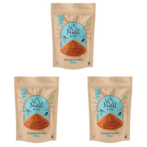 Image of VS Mani & Co Gun Powder - South Indian Style Chutney for Idli and Dosa (150 Grams) (Pack of 3)