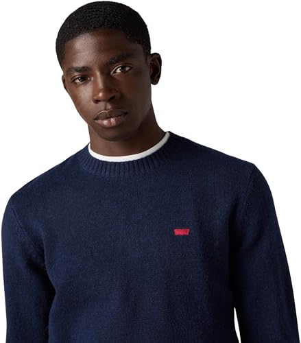 Levi's Para Hombre. A4320-0001 Sudadera Original Housemark Marino (S), Casual, Lana, Sostenible - 3