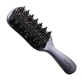 [strainia] [ストレーニア] ケアストレートブラシ 豚毛 猪毛 ストレート アホ毛 ヘアブラシ