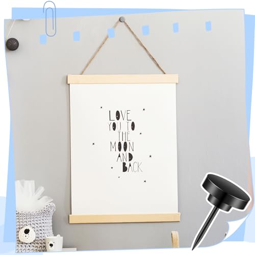 Image of Shimeyao 30 Pcs Vintage Push Pins, Large Metal Thumb Tacks for Picture Photo Hanging, Wall Pins for Board Posters Bulletin Maps, Wall Tack for Office Home Decorative(Gold,Black,Silver)