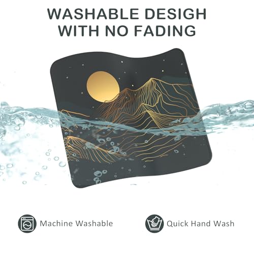 image for eulps Mouse Pad with Stitched Edge, Multiple Patterns Computer Mouse P