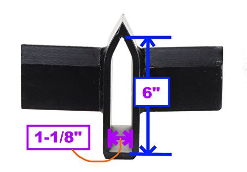 RuggedMade 4 Way Log Splitter Wedge Slip On Attachment for 1" Wide Blade - Thumbnail 4