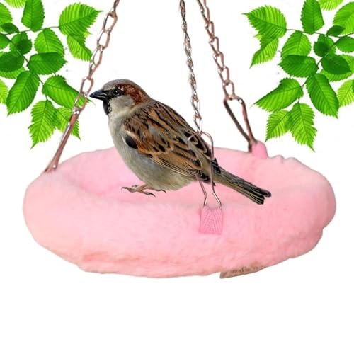 Nido de cacatúas, cama para pájaros, cabaña para loros, columpio para pájaros, hamaca para loros, cama de peluche, casa de aves de cría para periquitos, periquitos