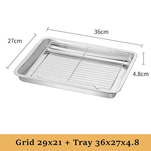 Plaque de cuisson rectangulaire ustensiles de cuisson acier inoxydable avec grille