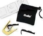 THALIA 24K GOLD FINISH CAPO WITH GREEN ANGEL WING INLAY