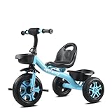Lyefancy Kids Tricycle for 2-5 Years Old, Kids Trike with Basket and Removable Pedal, Toddler Tricycle 3 Wheel Bike Children Riding on Toys, Birthday for Boys Girls(Blue)