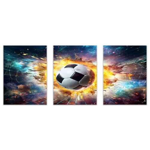 Impression sur toile pour chambre d'ado fan de foot, décorations murales modernes 50x70