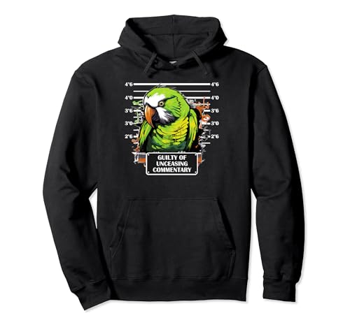 Green Quaker - Taza divertida para amantes de los loros Sudadera con Capucha