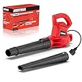 ALLOYMAN Electric Leaf Blower,7AMP Lawn Blower,350CFM Mini Leaf Blower Lightweight & Portable for Lawn Care/Snow Blowing