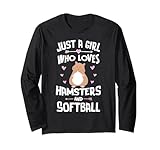 Photo Gallery just a girl who loves criceti e softball regalo donna maglia a manica Photo Gallery just a girl who loves criceti e softball regalo donna maglia a manica