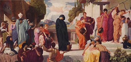Toile art mural classique Andromaque Frederic Leighton peinture moderne 60x90cm