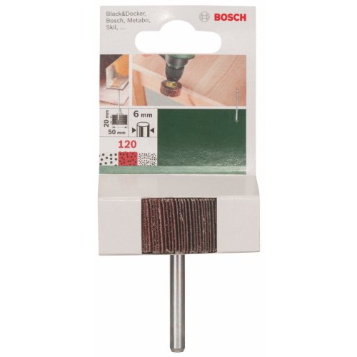 Bosch 2609256283 DIY Lamellenschleifer ø 50 x 20 mm, G120, (1)
