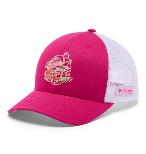 Columbia Womens PFG Mesh Ball Cap Guava Pink/Tiki Pink/Flamingo One Size
