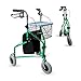 Produktbild Mobiclinic®, Gehwagen, Caleta, Europäische marke, Für ältere menschen, Mit 3 rädern, Leichter faltbarer rollator, Höhenverstellbar, Korb, Tragetasche, Grün
