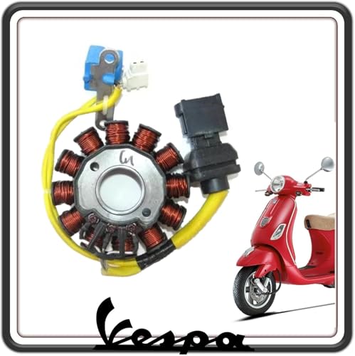 RICAMBIO ORIGINALE PIAGGIO STATORE MAGNETE VOLANO CAMPO MAGNETICO GENERATORE DI CORRENTE PER PIAGGIO LIBERTY 125-150 - 200 DAL 2004 AL 2008 - VESPA LX 125 DAL 2006 AL 2008 ORIGINALE.