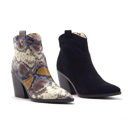 Jazamé Women's Ankle High Western Americana Ranch Dress Cowboy Cowgirl Boots4